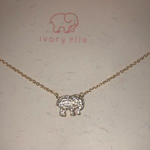 ivory ella elephant necklace (brand new)
